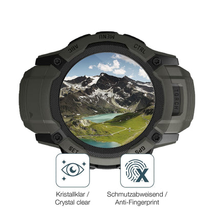 2x 9H Schutzfolie für Garmin Instinct 2x Solar Pan (5)