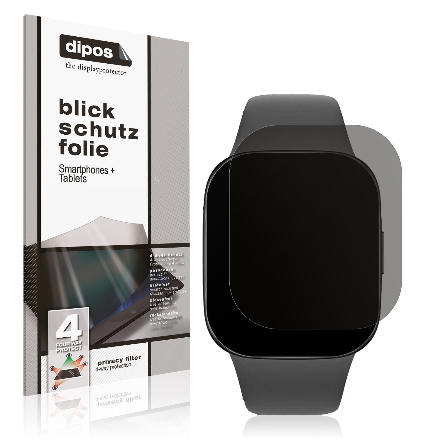 Blickschutzfolie für Xiaomi Redmi Watch 3 matt Sch (1)