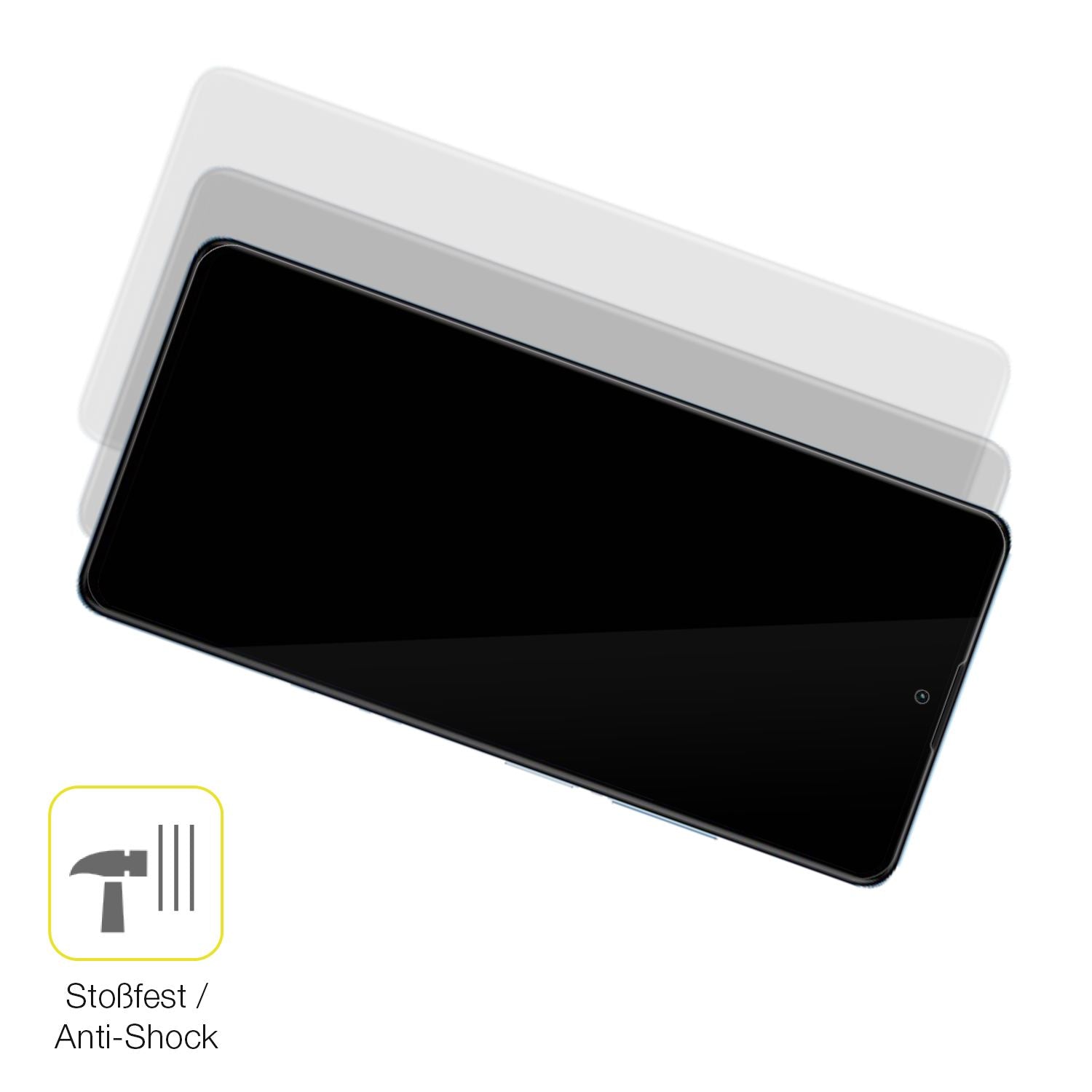 2x 3D Full Cover Schutzfolie für Xiaomi Redmi Note (4)