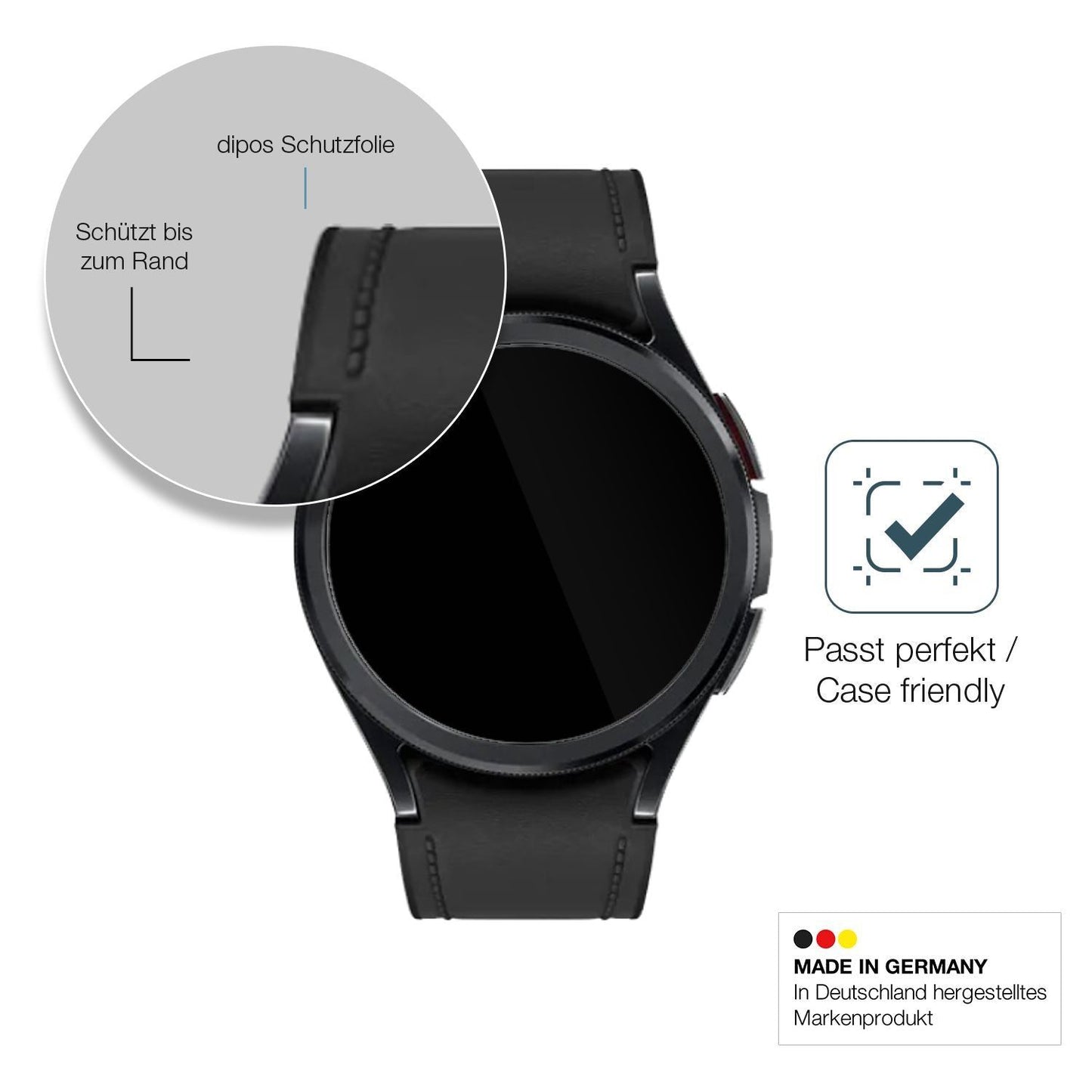 2x 9H Schutzfolie für Samsung Galaxy Watch 6 Class (6)