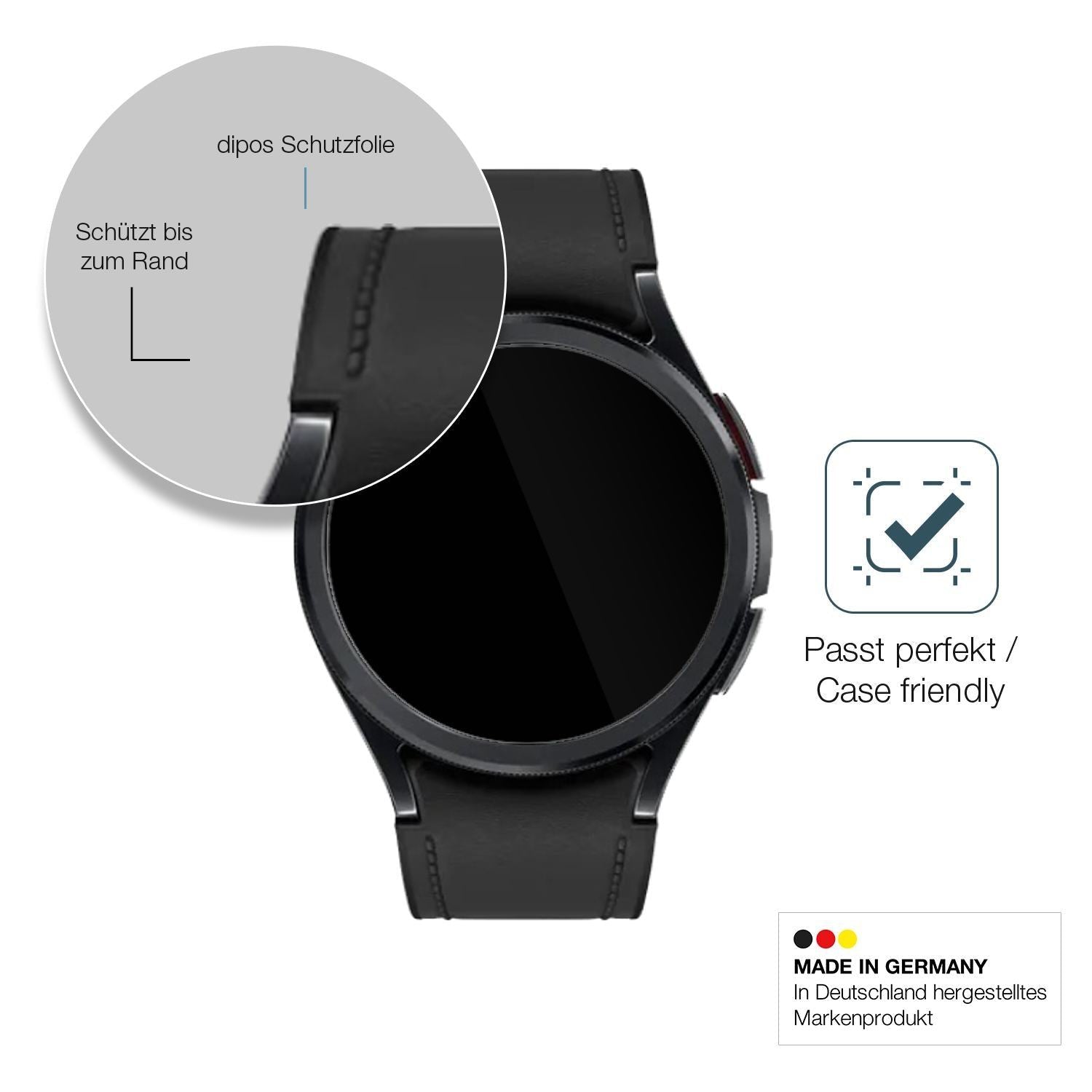 2x 9H Schutzfolie für Samsung Galaxy Watch 6 Class (6)