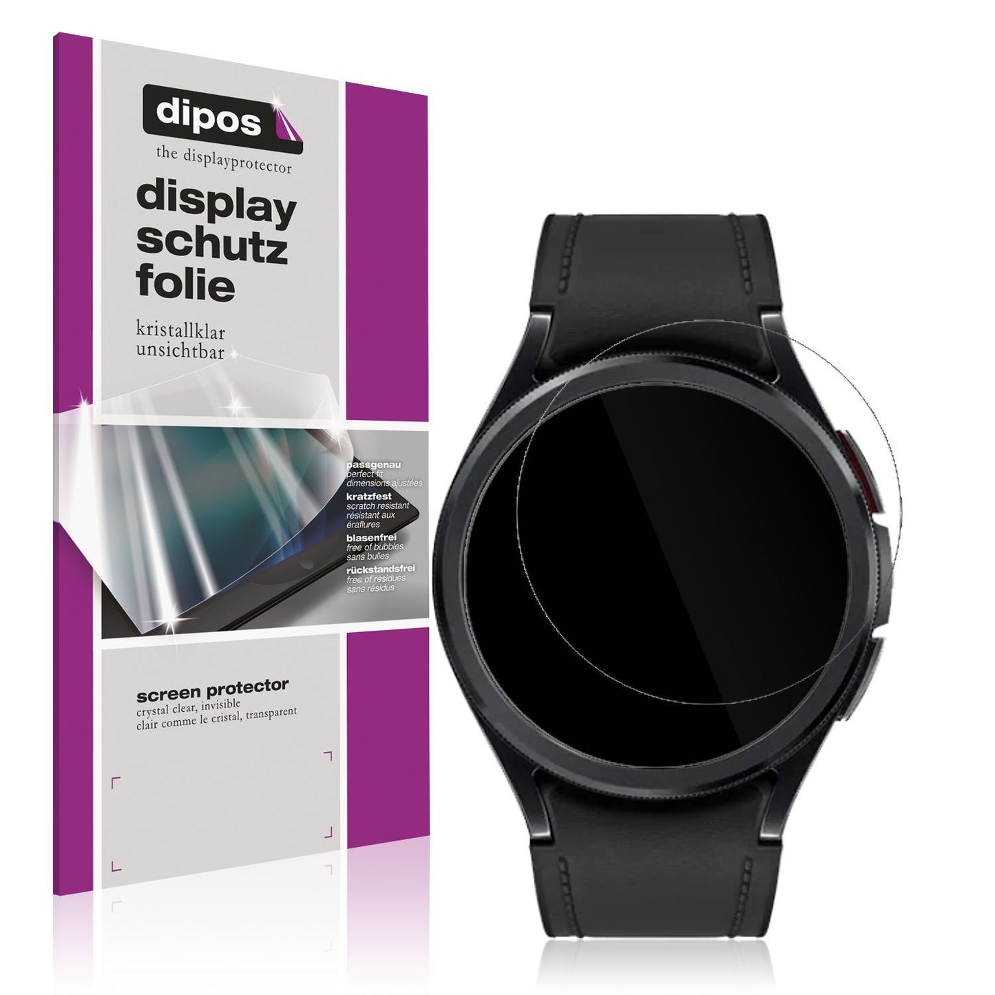 4x Schutzfolie klar für Samsung Galaxy Watch 6 Cla (1)