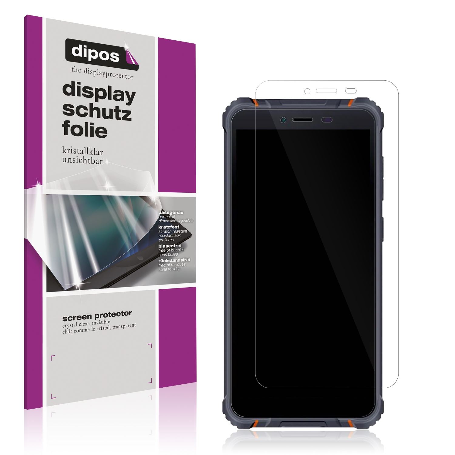 4x Schutzfolie klar für Hotwav T5 Max Display-Schu (1)