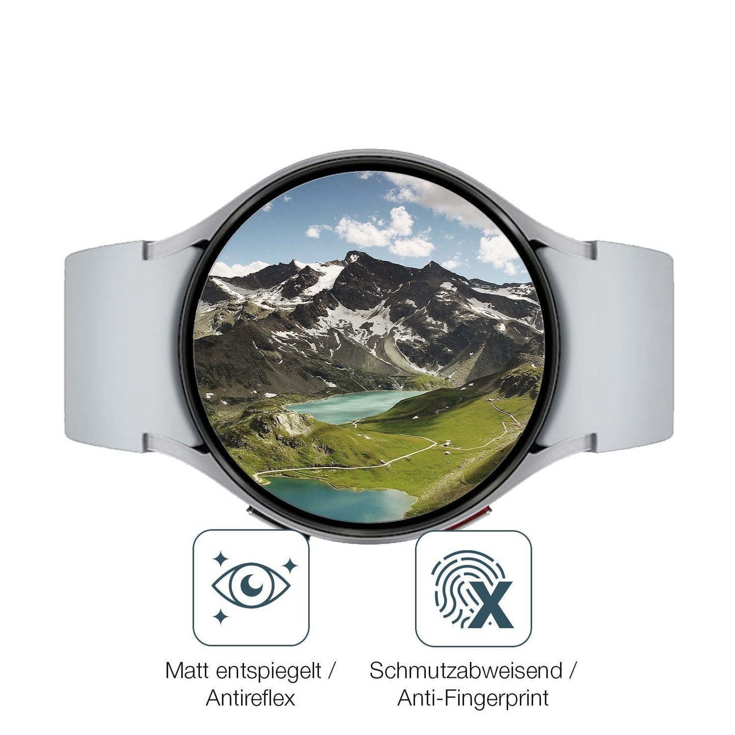 2x 9H Schutzfolie matt für Samsung Galaxy Watch 6  (5)