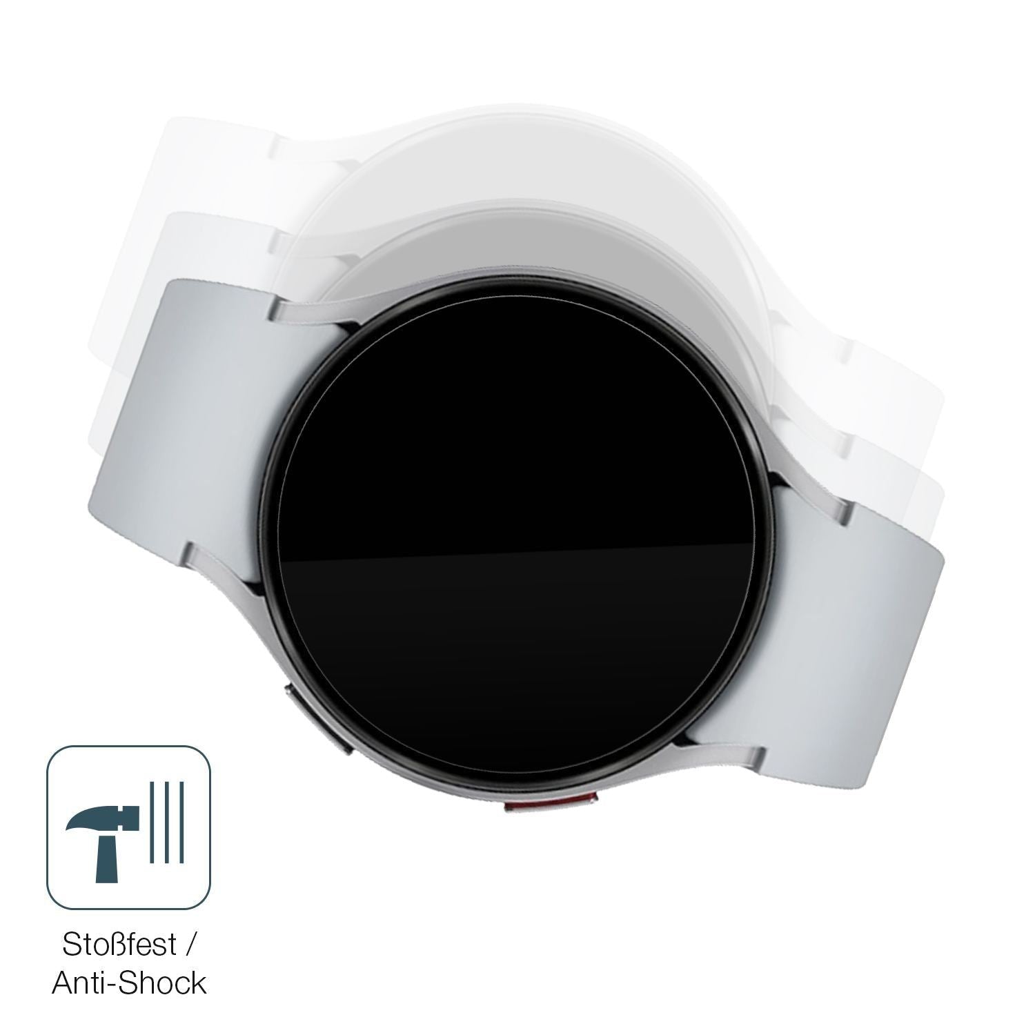2x 9H Schutzfolie für Samsung Galaxy Watch 6 44mm  (4)