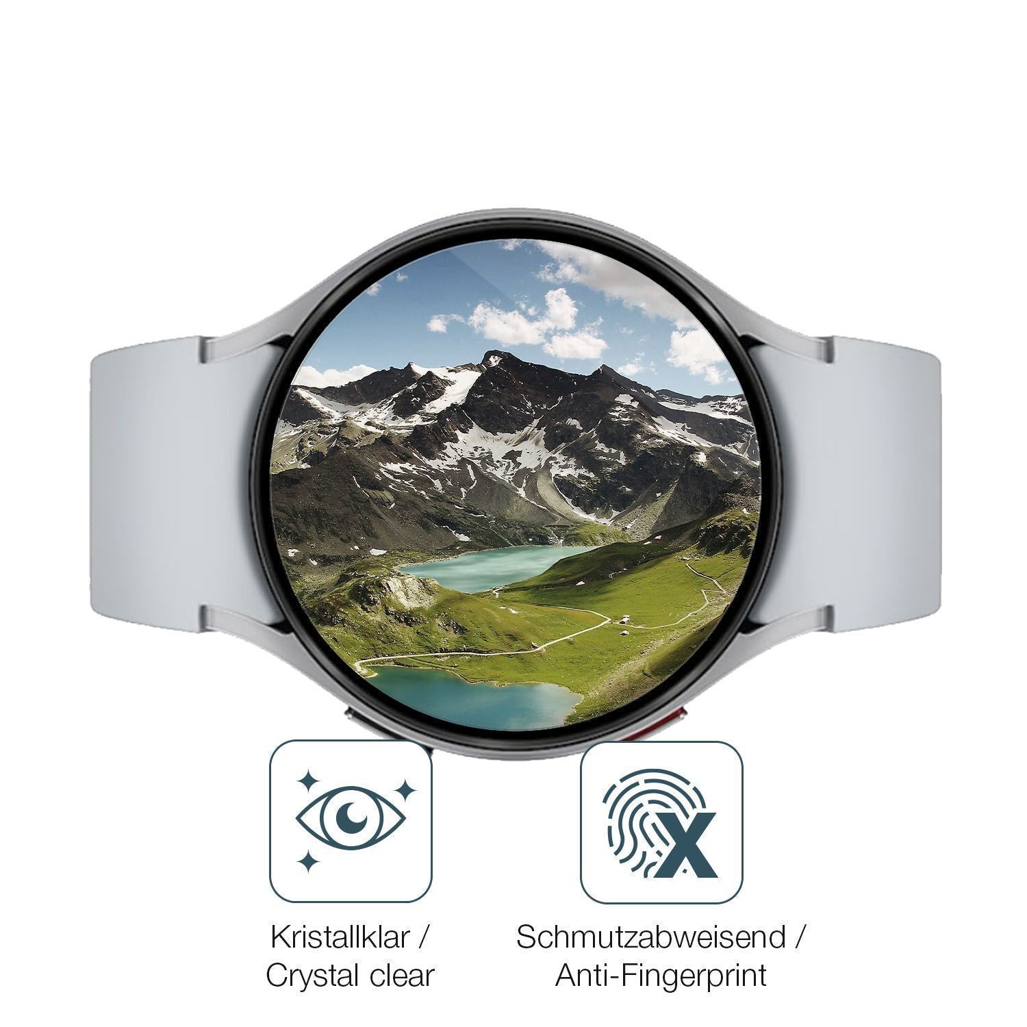 2x 9H Schutzfolie für Samsung Galaxy Watch 6 44mm  (5)