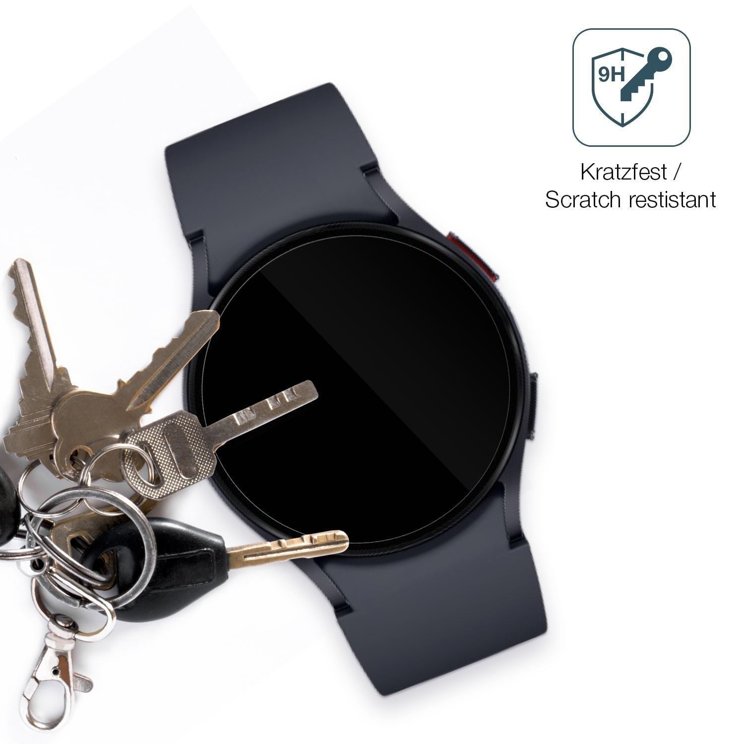 2x 9H Schutzfolie für Samsung Galaxy Watch 6 40mm  (3)