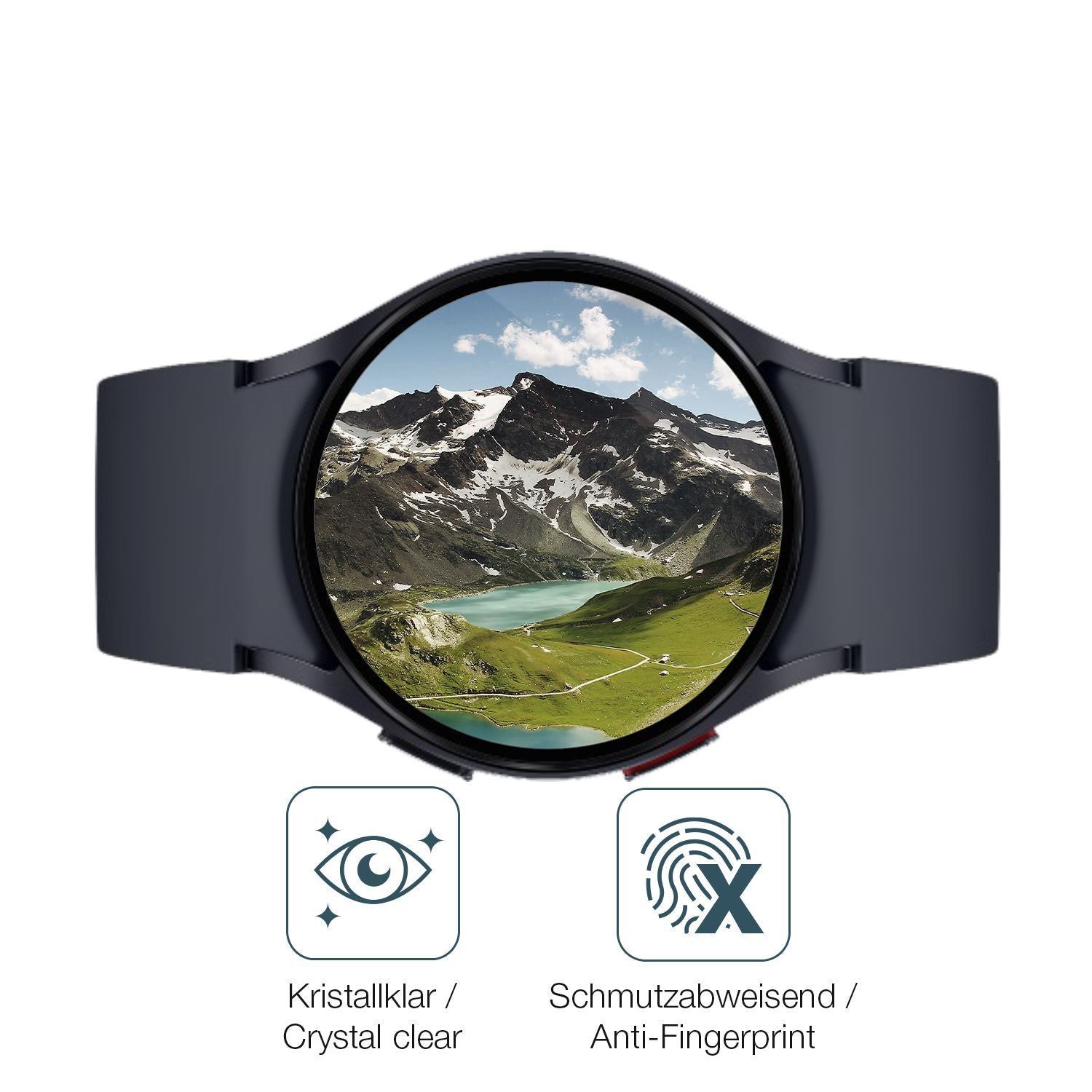 2x 9H Schutzfolie für Samsung Galaxy Watch 6 40mm  (5)