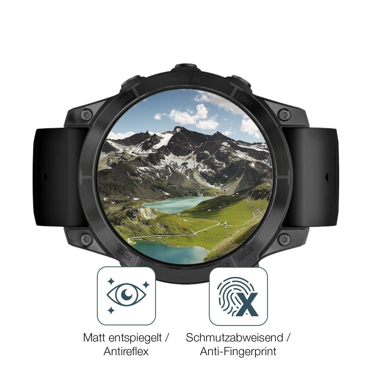 2x 9H Schutzfolie matt für Garmin Epix Pro 47mm Pa (5)