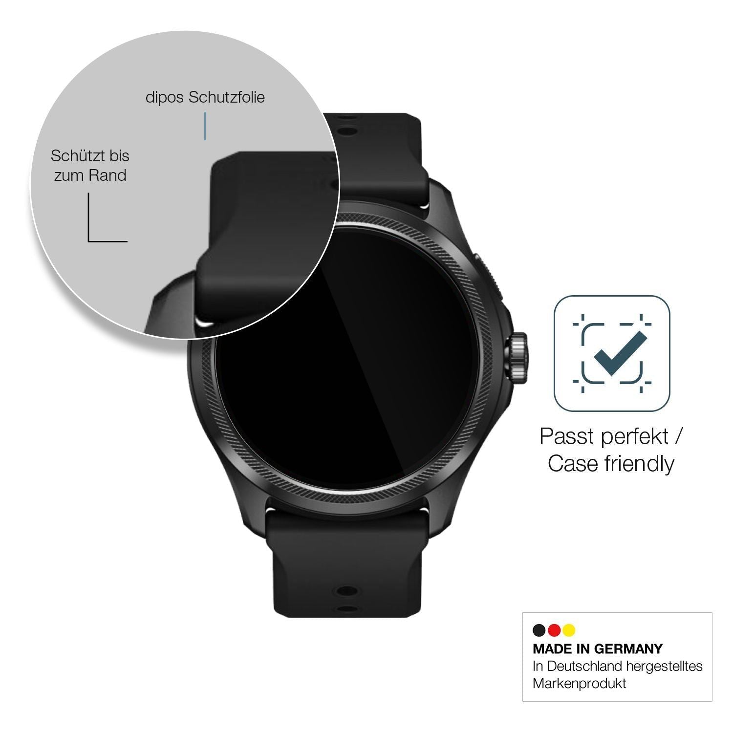 2x 9H Schutzfolie für Ticwatch Pro 5 Panzerfolie (6)