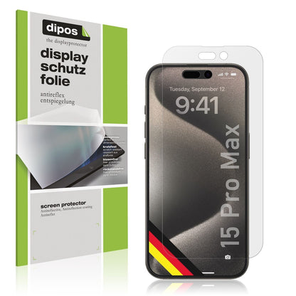 6x Schutzfolie matt für Apple iPhone 15 Pro Max Di (1)
