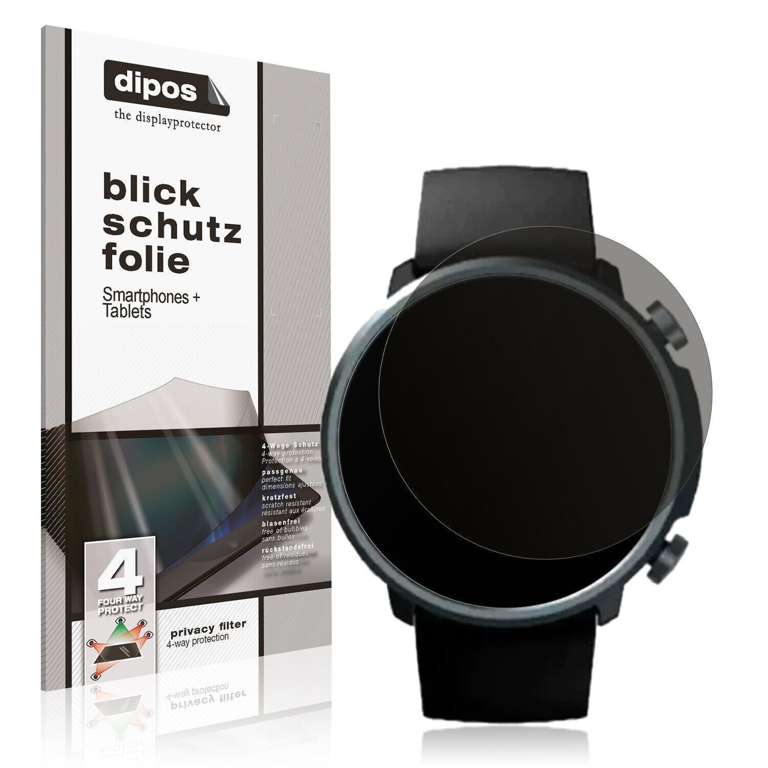 Blickschutzfolie für Mibro Watch A1 matt Schutzfol (1)