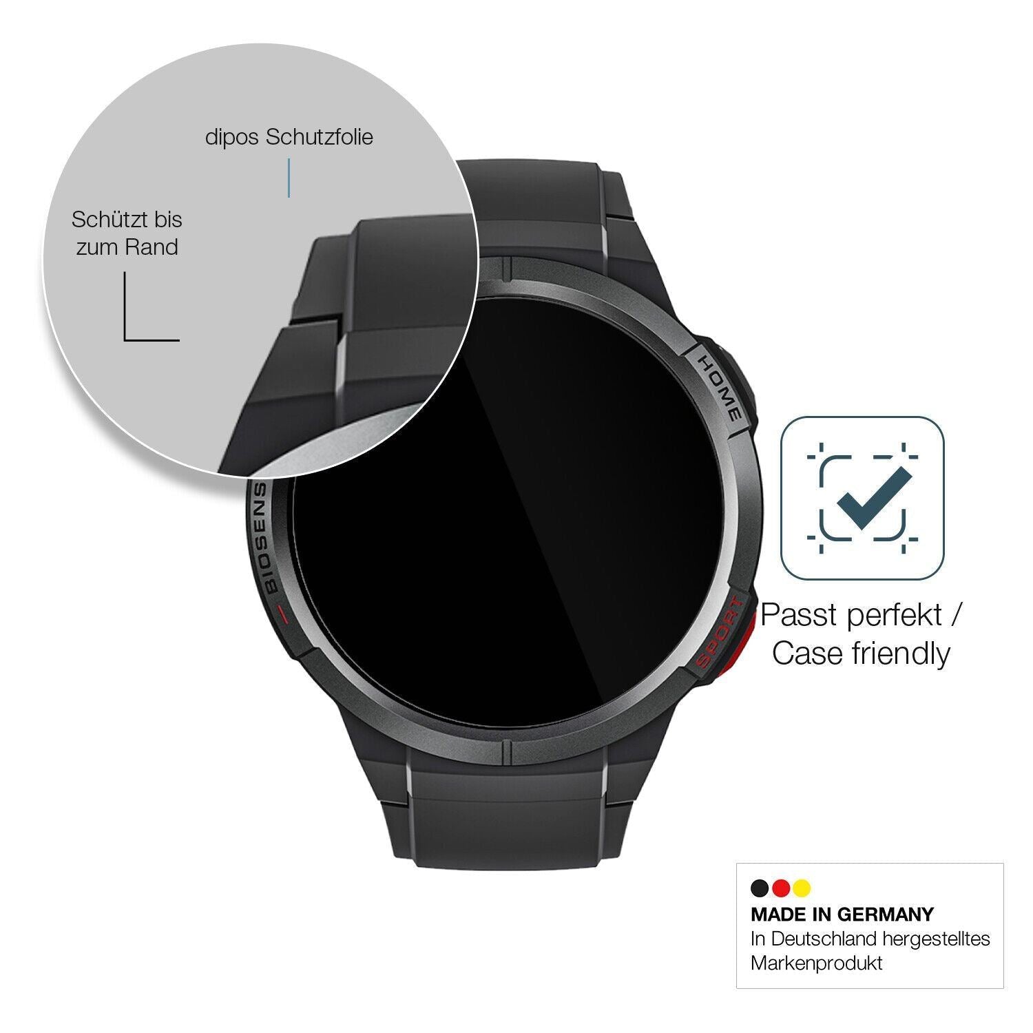 1x 9H Schutzfolie für Mibro Watch GS Panzerfolie (6)