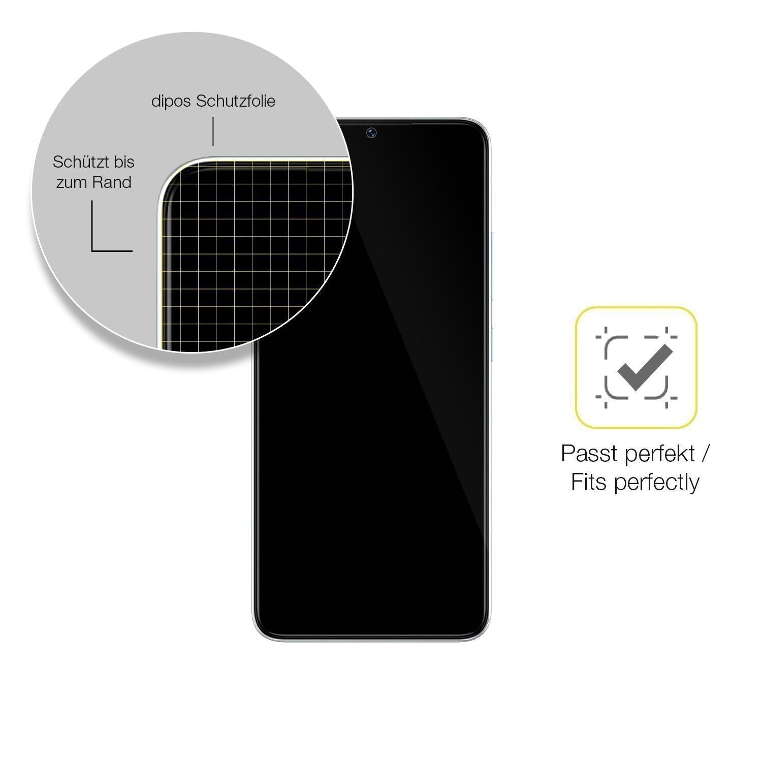 2x 3D Full Cover Schutzfolie für itel P40 (6)