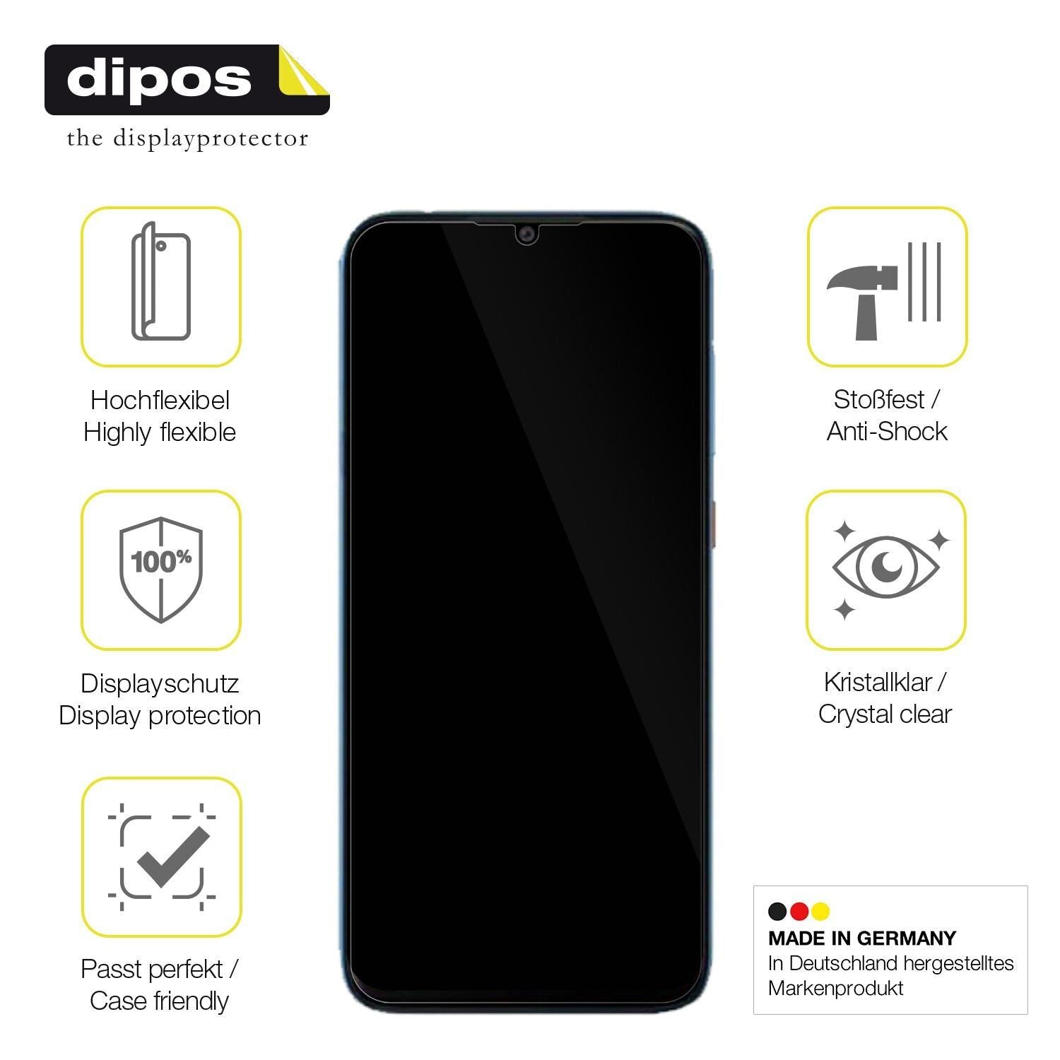 2x 3D Full Cover Schutzfolie für Walton Primo GH10 (7)