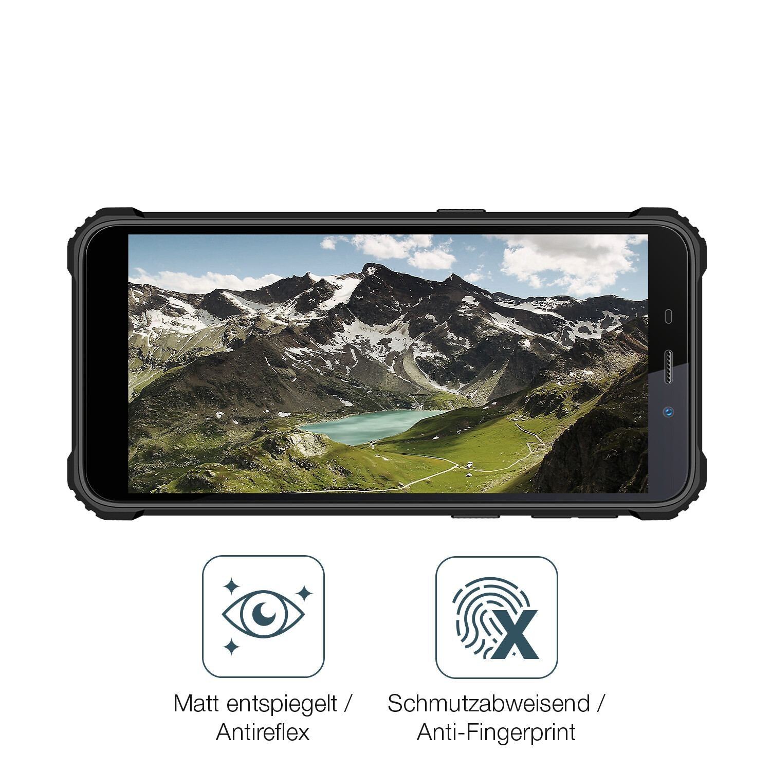 2x 9H Schutzfolie matt für Oukitel WP20 Panzerfoli (5)