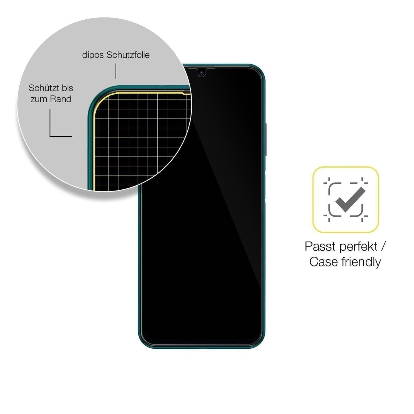 2x 3D Full Cover Schutzfolie für Philips S706 (6)