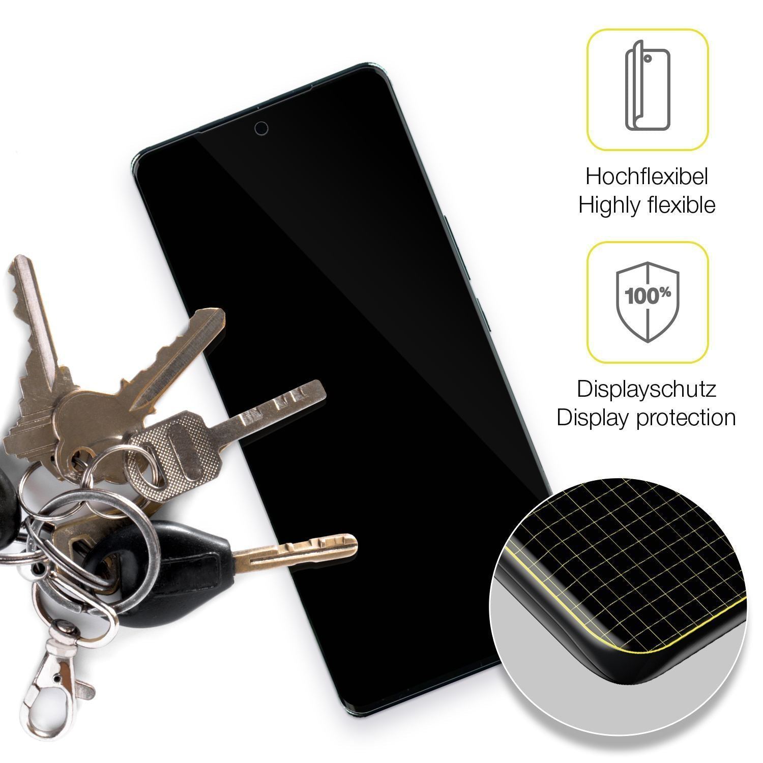 2x 3D Full Cover Schutzfolie für VIVO S16 Pro (3)