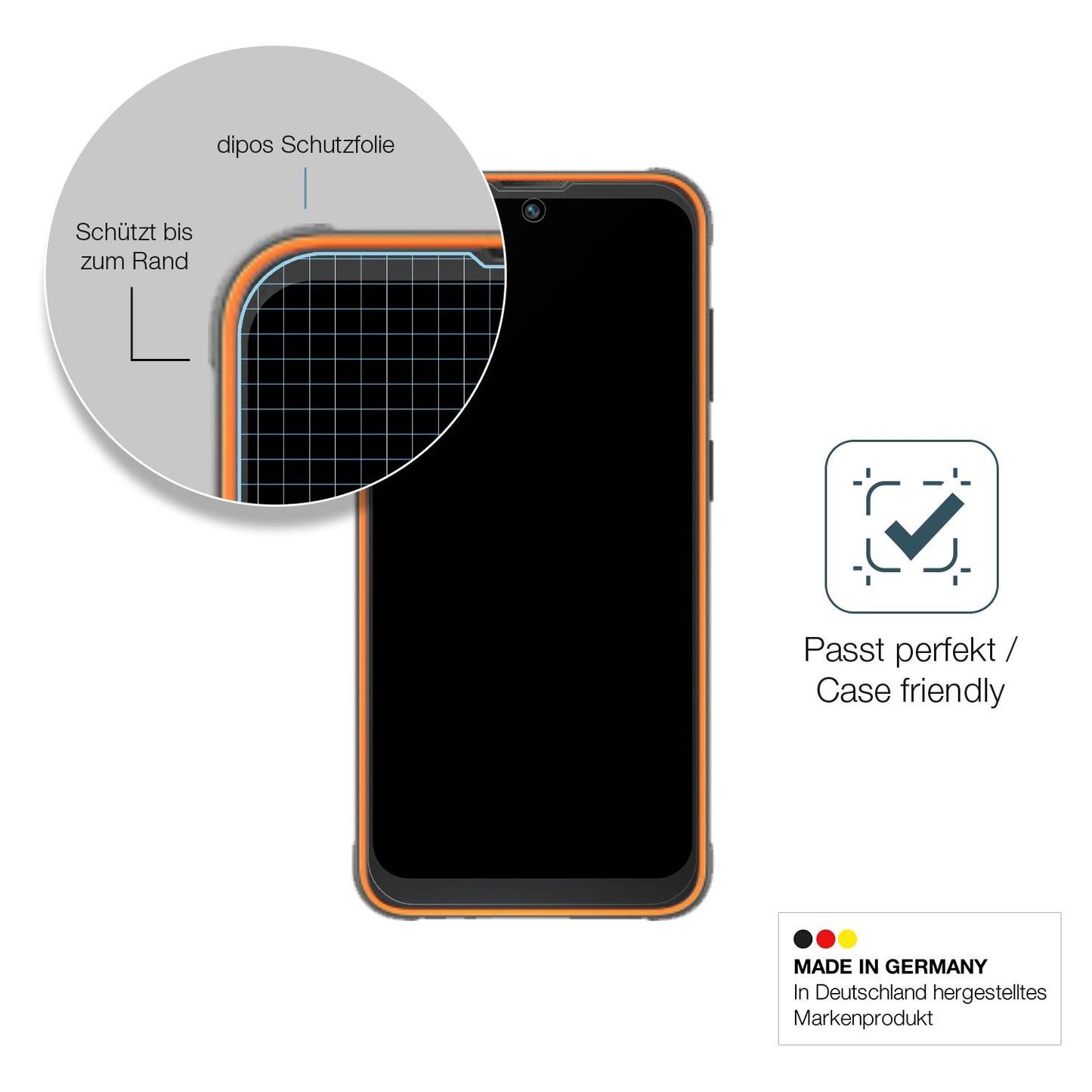 1x 9H Schutzfolie matt für Blackview BV5200 Pro Pa (6)