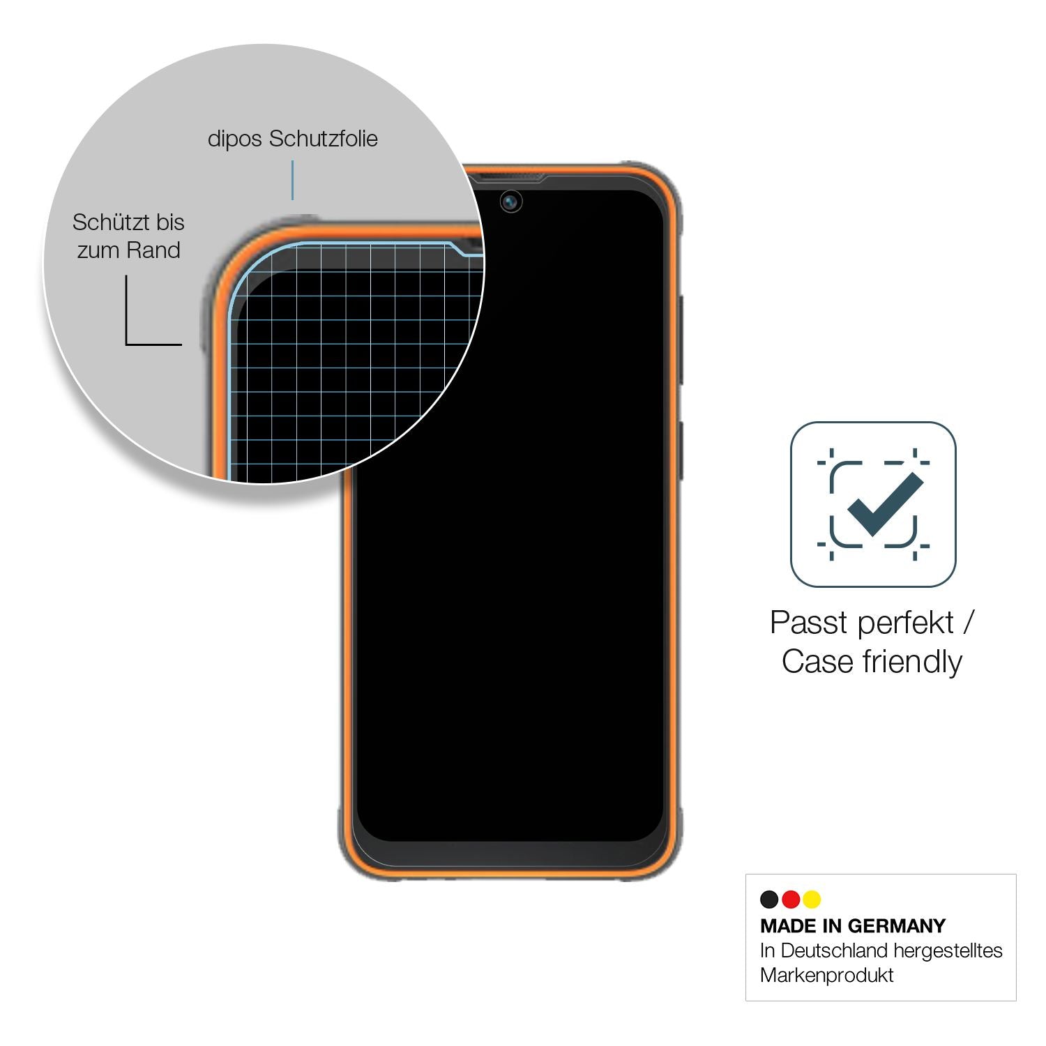 1x 9H Schutzfolie matt für Blackview BV5200 Pro Pa (6)