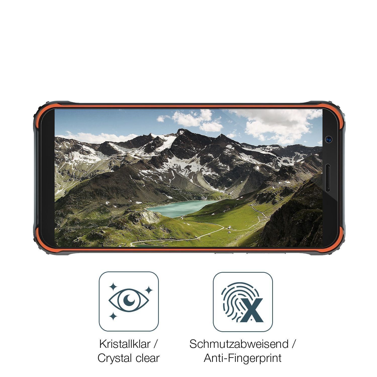 1x 9H Schutzfolie für Blackview BV4900 Pro Panzerf (5)