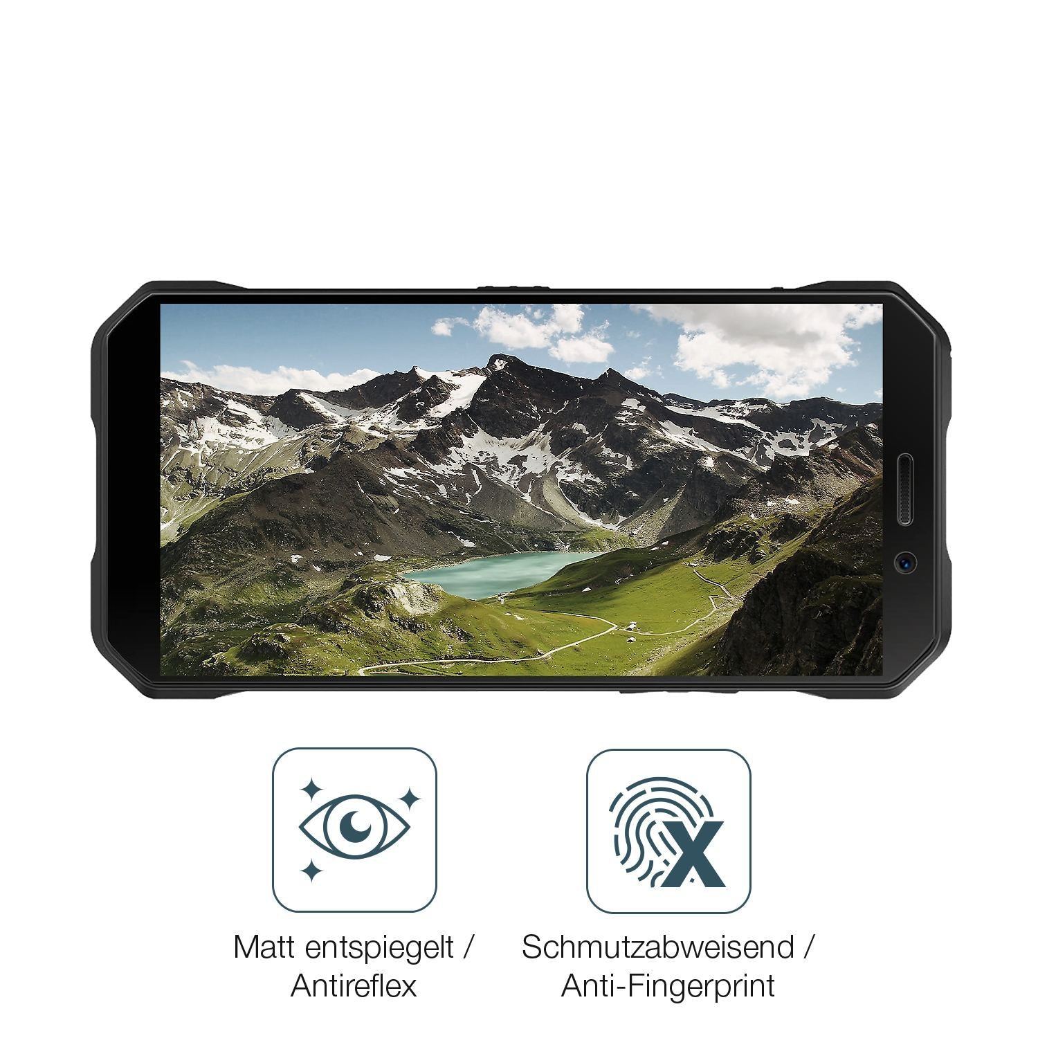 1x 9H Schutzfolie matt für Doogee S61 Pro Panzerfo (5)