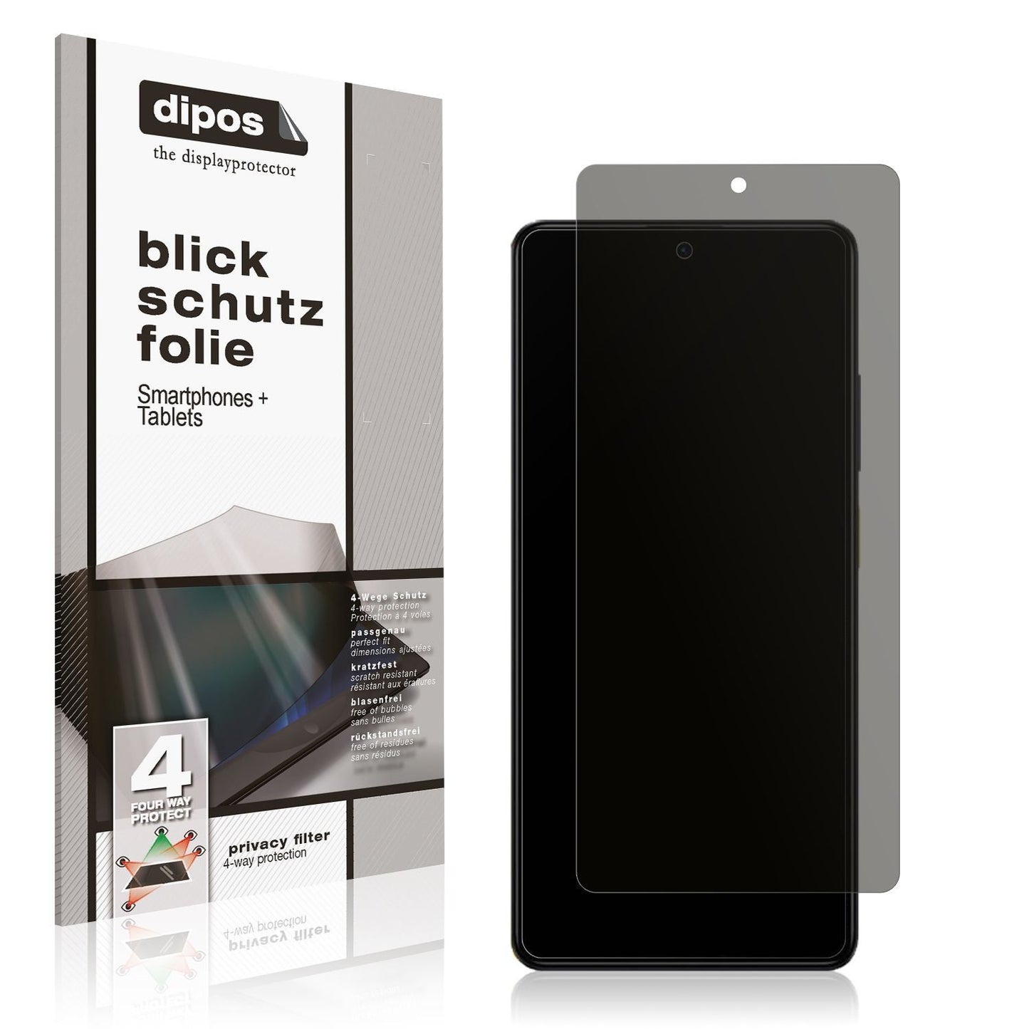 Blickschutzfolie für Xiaomi MI Poco X5 Pro matt Sc (1)