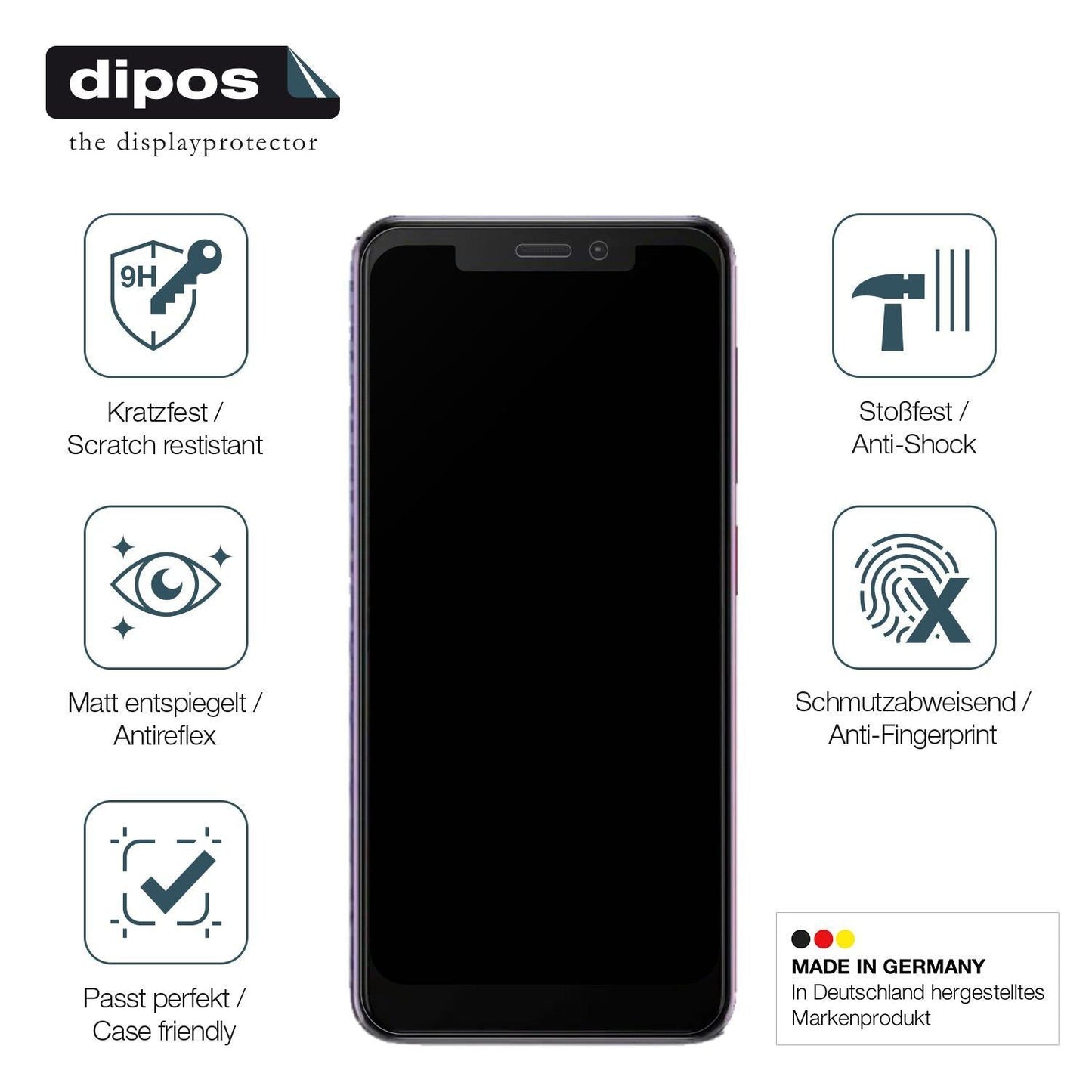 2x 9H Schutzfolie matt für Vodafone Smart N10 Panz (7)