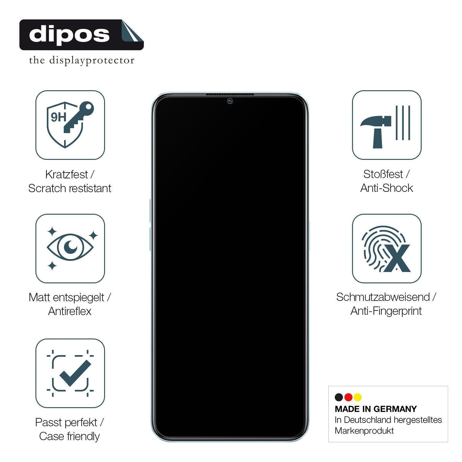 1x 9H Schutzfolie matt für OPPO A78 Panzerfolie (7)