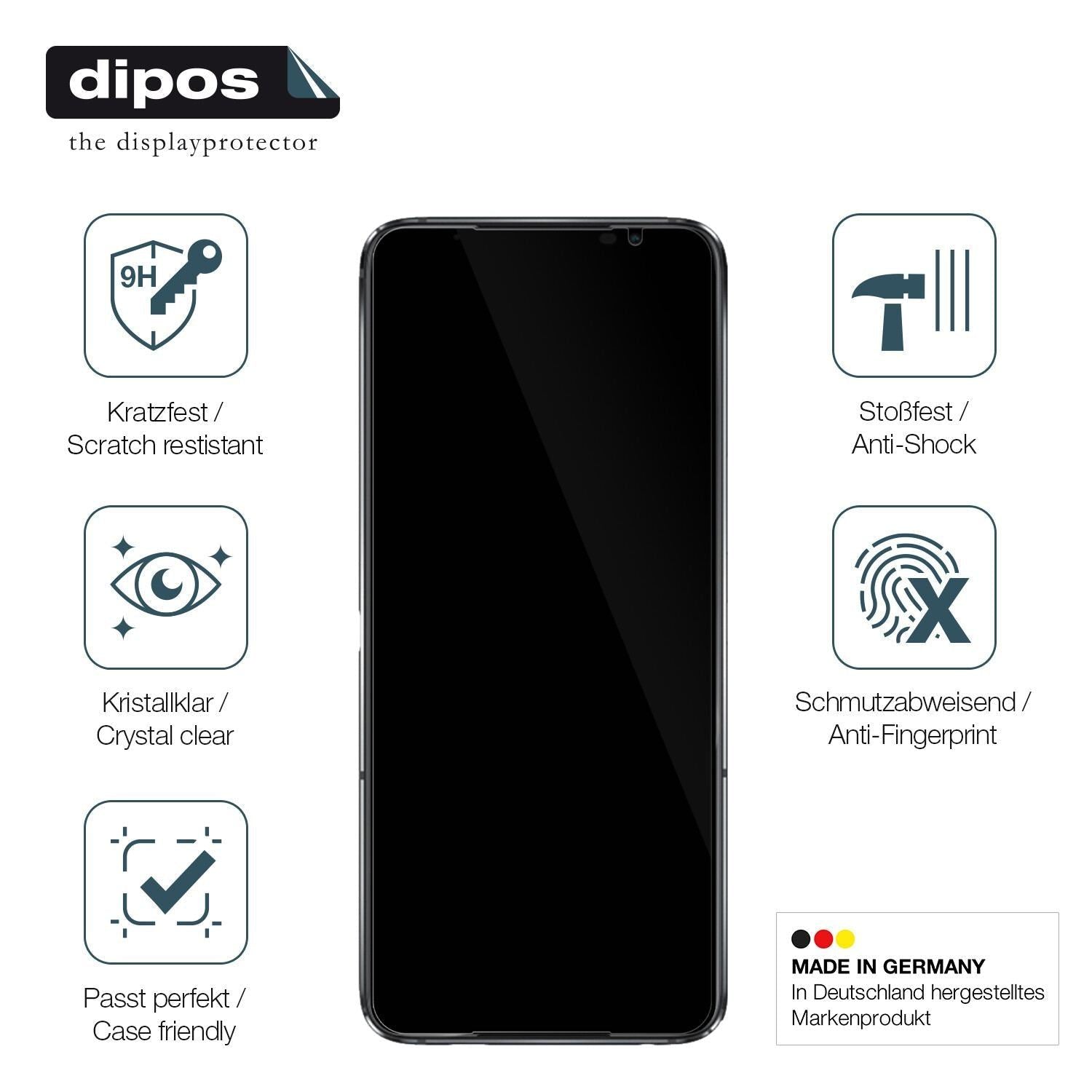 2x 9H Schutzfolie für ASUS ROG Phone 6D Panzerfoli (7)