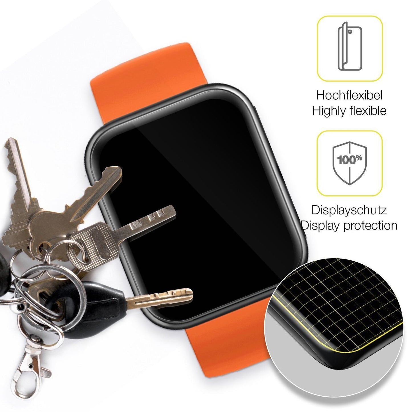 2x 3D Full Cover Schutzfolie für Maimo Watch (3)