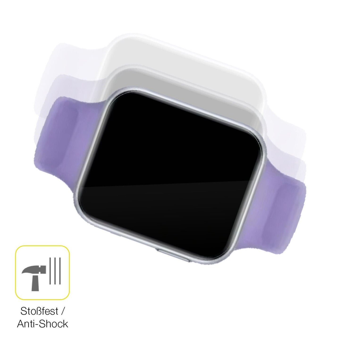 1x 3D Full Cover Schutzfolie für Oppo Watch SE (4)