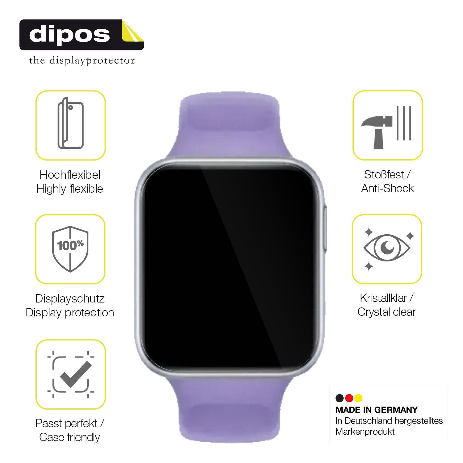 1x 3D Full Cover Schutzfolie für Oppo Watch SE (7)