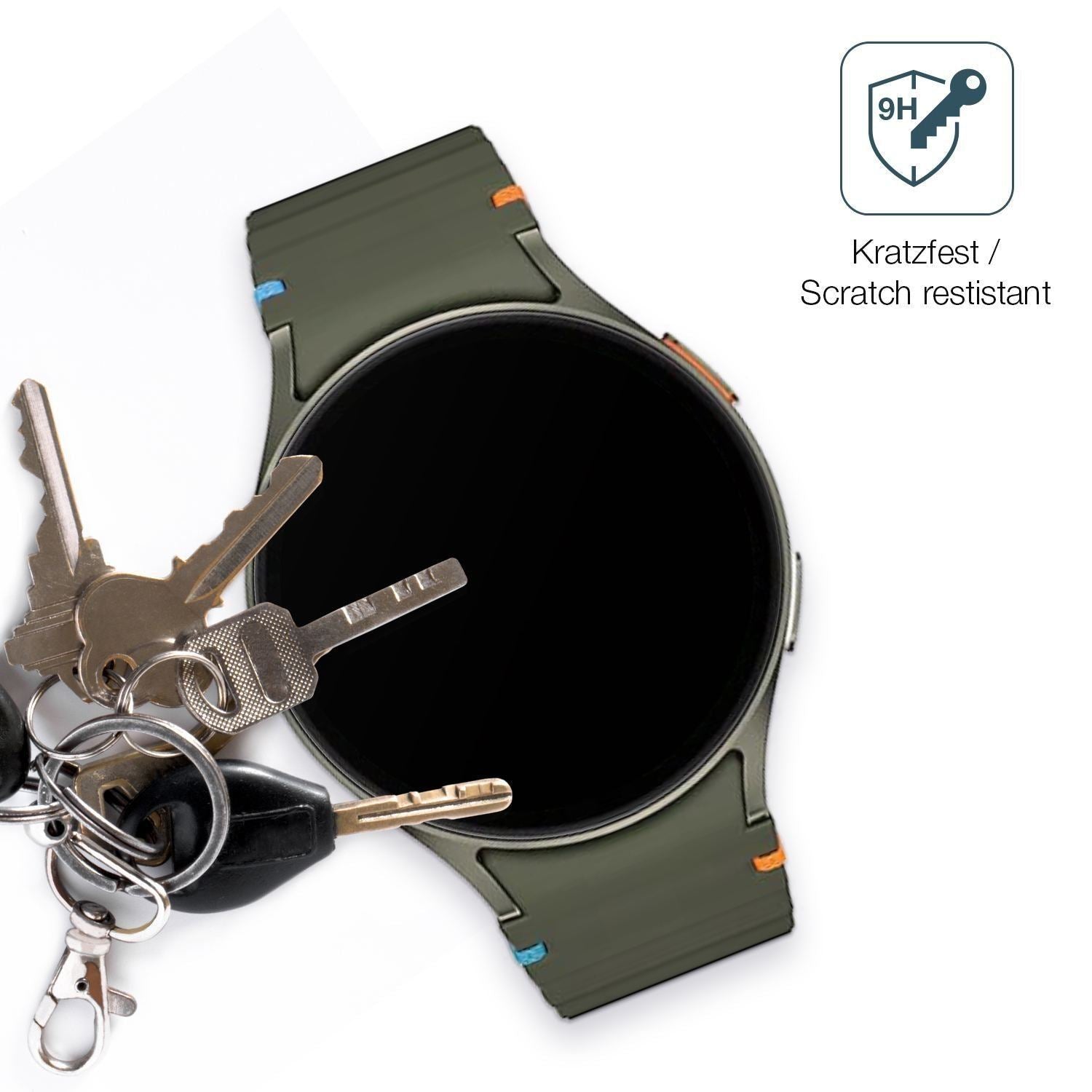 2x 9H Schutzfolie matt für Samsung Galaxy Watch 7  (3)