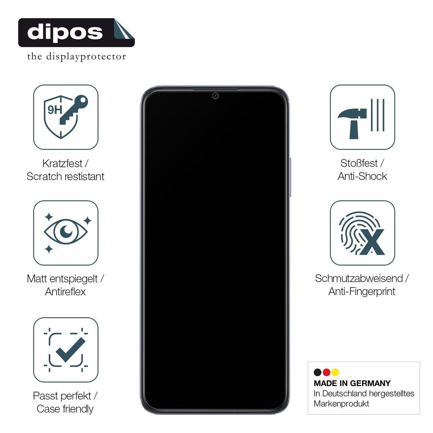 2x 9H Schutzfolie matt für Oppo A17K Panzerfolie (7)