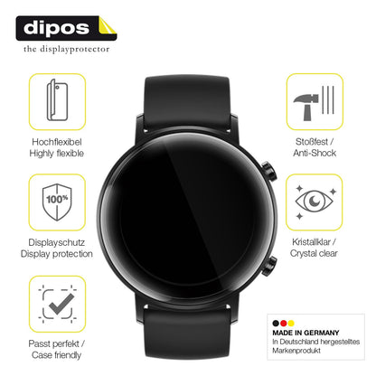 2x 3D Full Cover Schutzfolie für Huawei Watch GT2  (7)