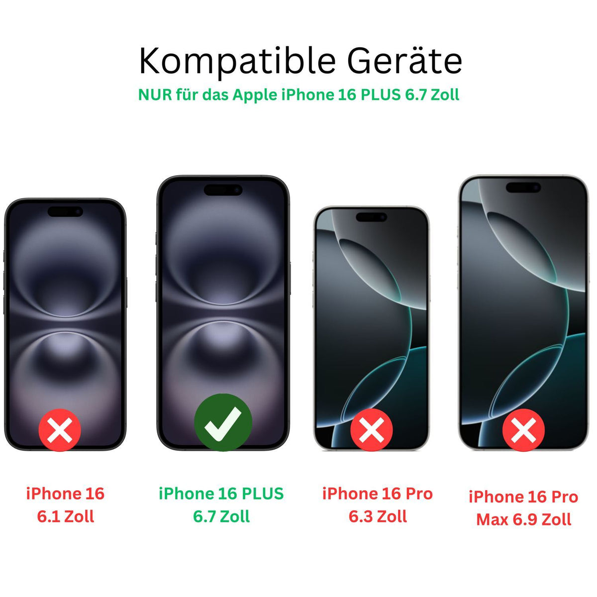 4x Schutzfolie klar für Apple iPhone 16 Plus Displ (2)