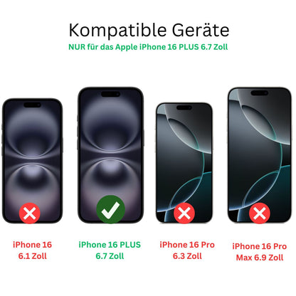 4x Schutzfolie klar für Apple iPhone 16 Plus Displ (2)