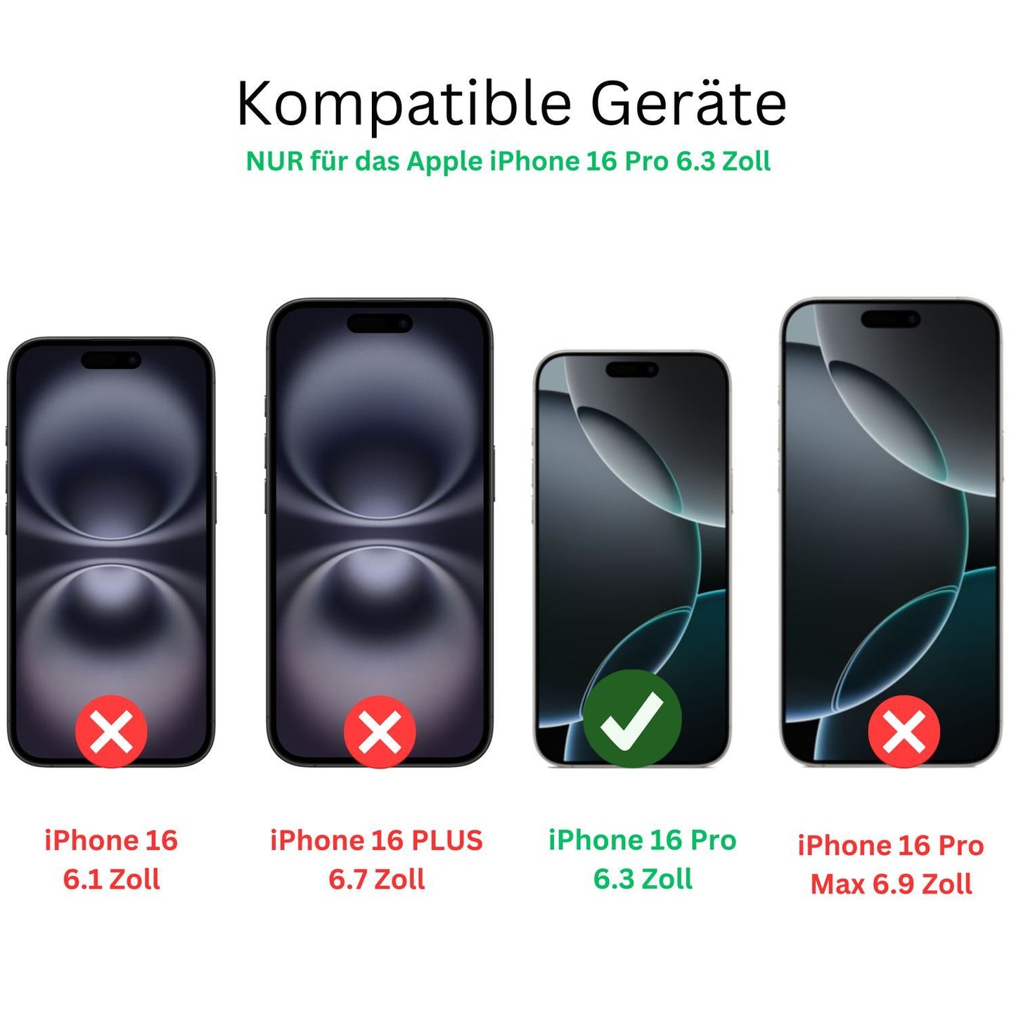 4x Schutzfolie klar für Apple iPhone 16 Pro Displa (3)