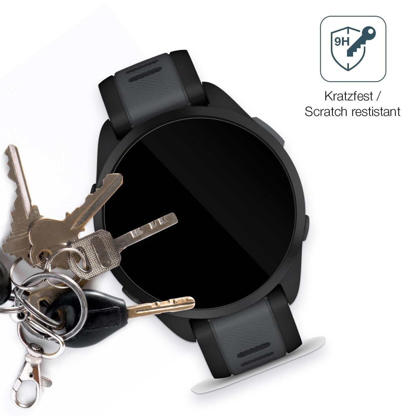 2x 9H Schutzfolie für Garmin Forerunner 165 Panzer (3)