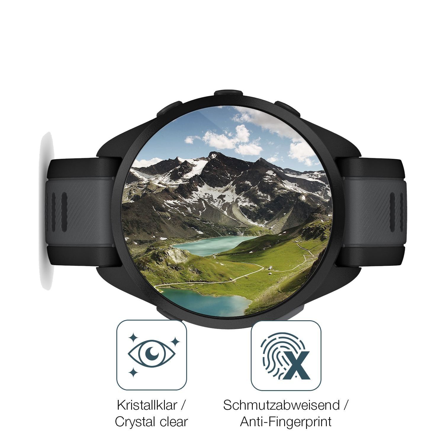 2x 9H Schutzfolie für Garmin Forerunner 165 Panzer (5)