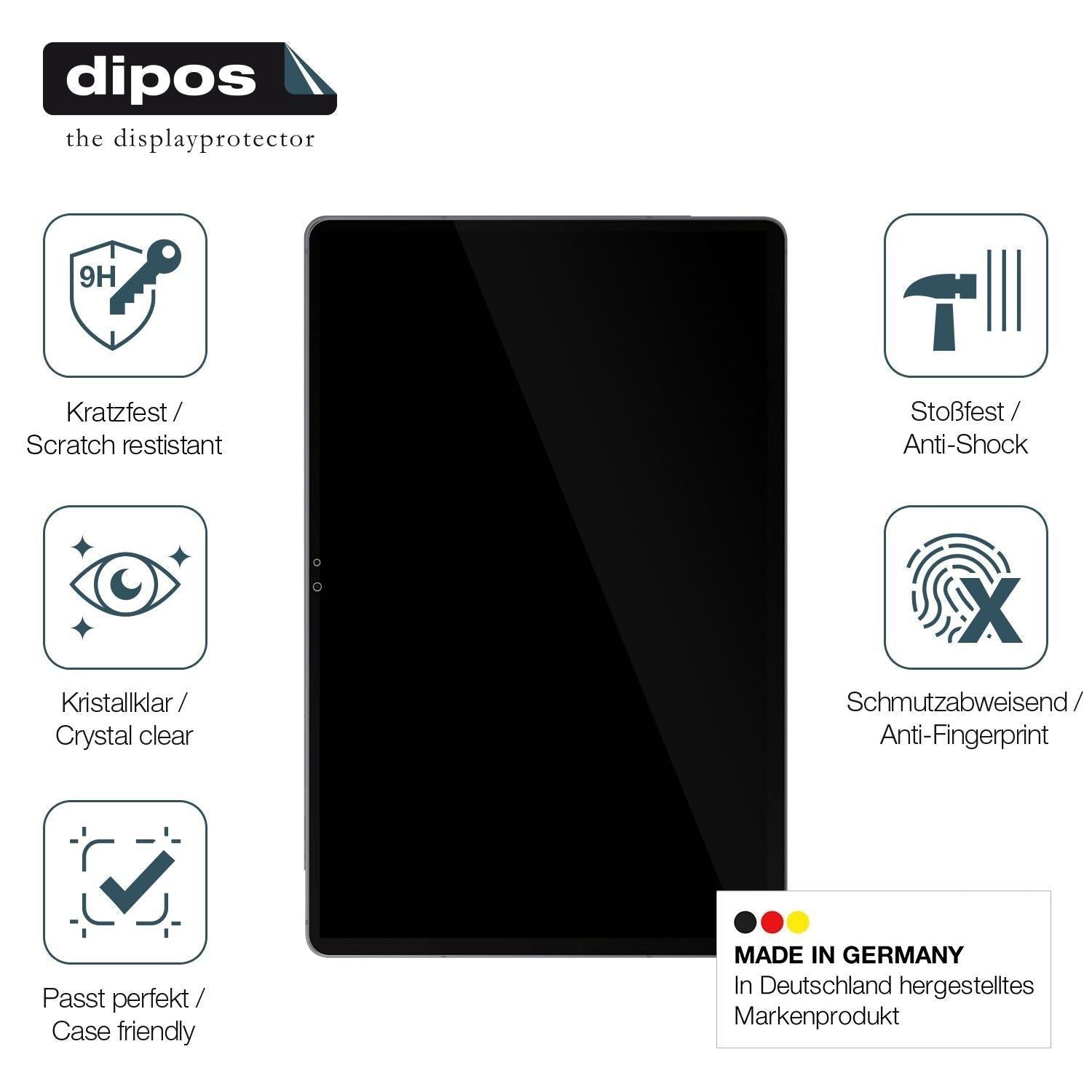 2x 9H Schutzfolie für Samsung Galaxy Tab S10 Plus  (8)