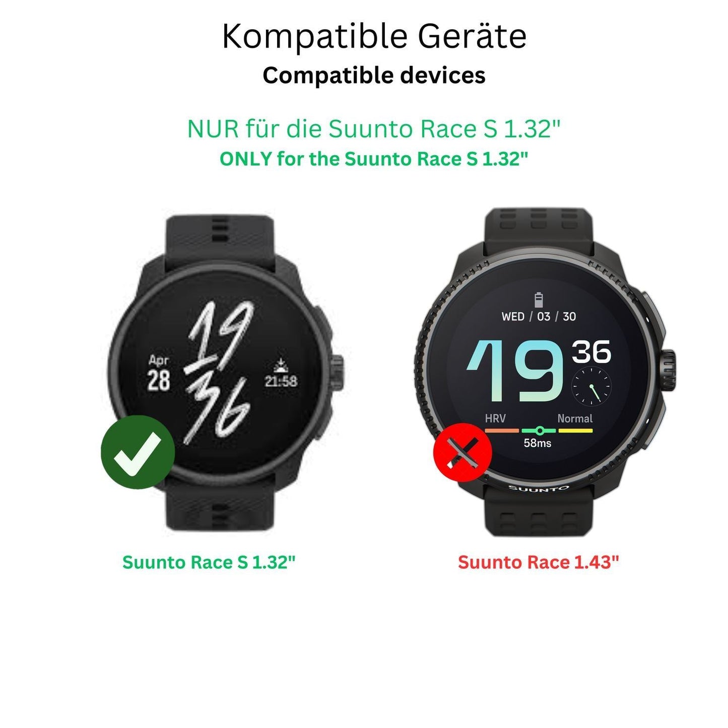 2x 9H Schutzfolie matt für Suunto Races Panzerfoli (2)