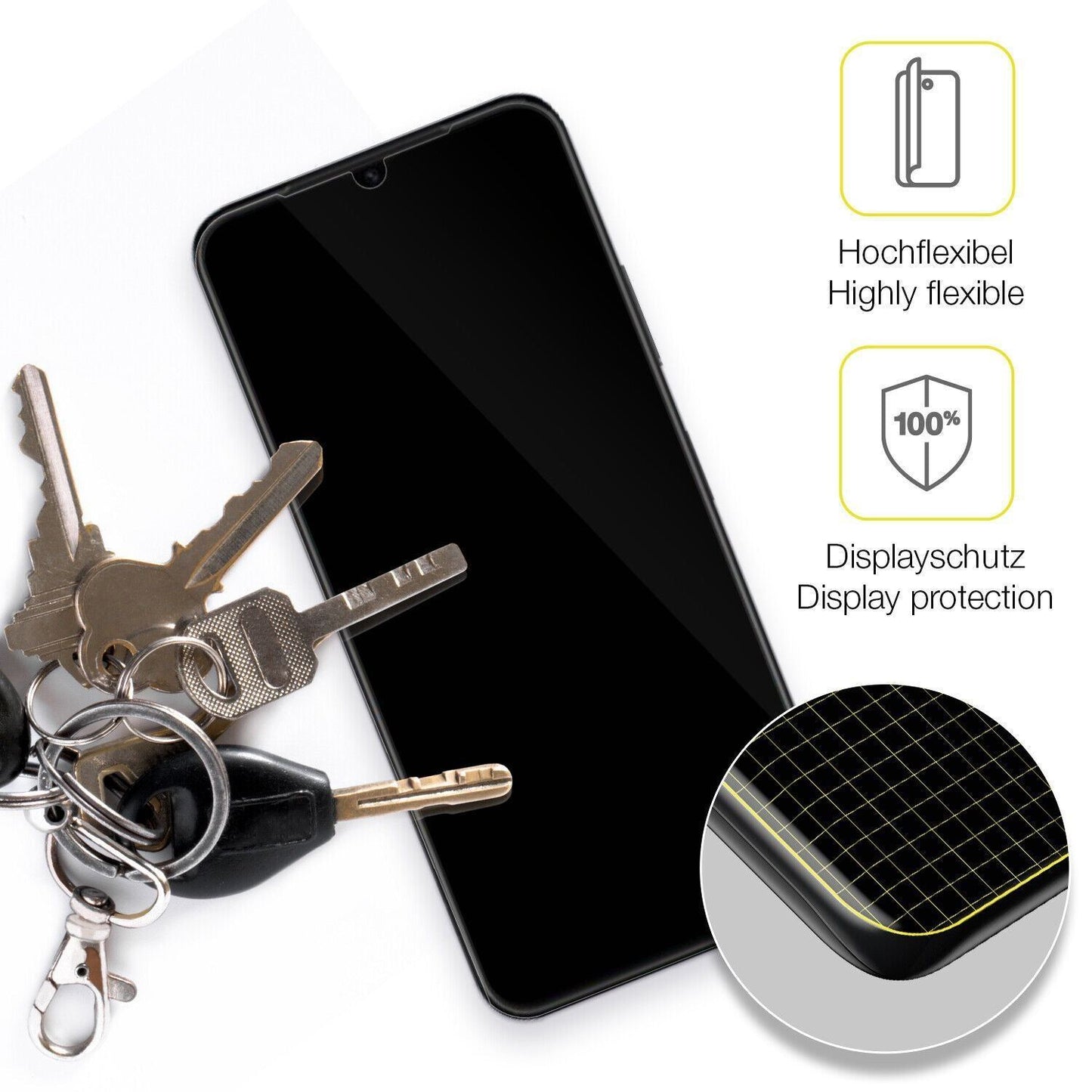 1x 3D Full Cover Schutzfolie für Huawei Enjoy 50Z (3)