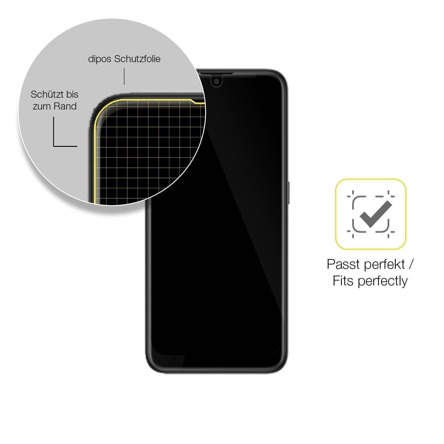 2x 3D Full Cover Schutzfolie für HTC Wildfire E1 P (6)