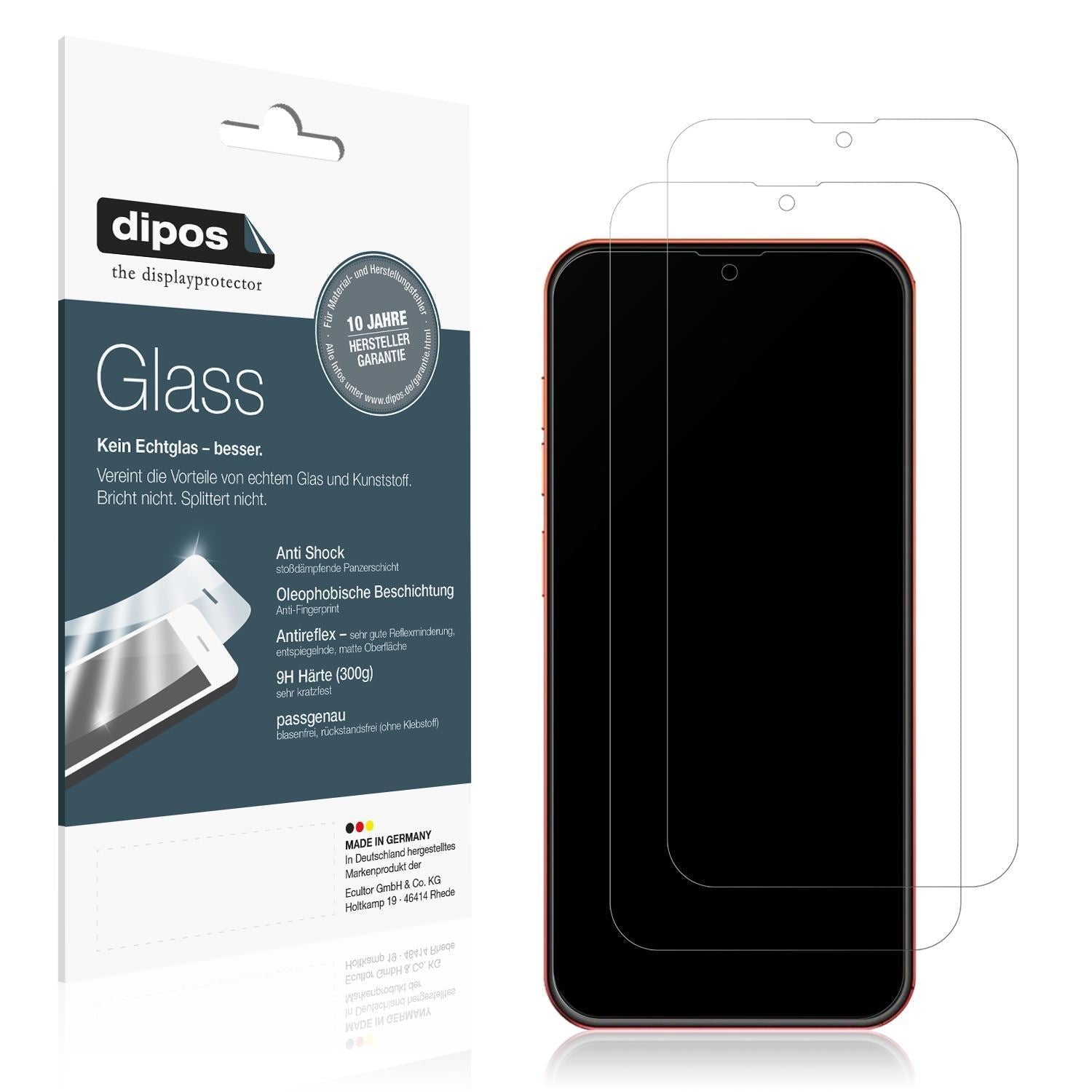 2x 9H Schutzfolie matt für Ulefone Note 8P Panzerf (1)