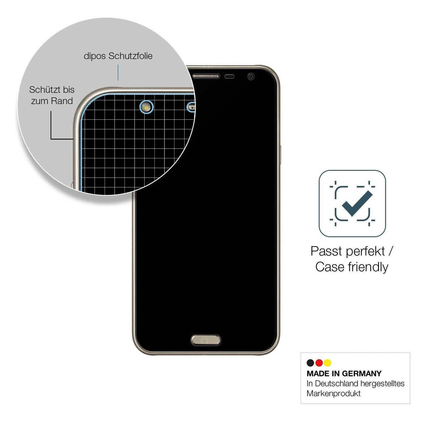 1x 9H Schutzfolie matt für Samsung Galaxy J7 Neo P (6)