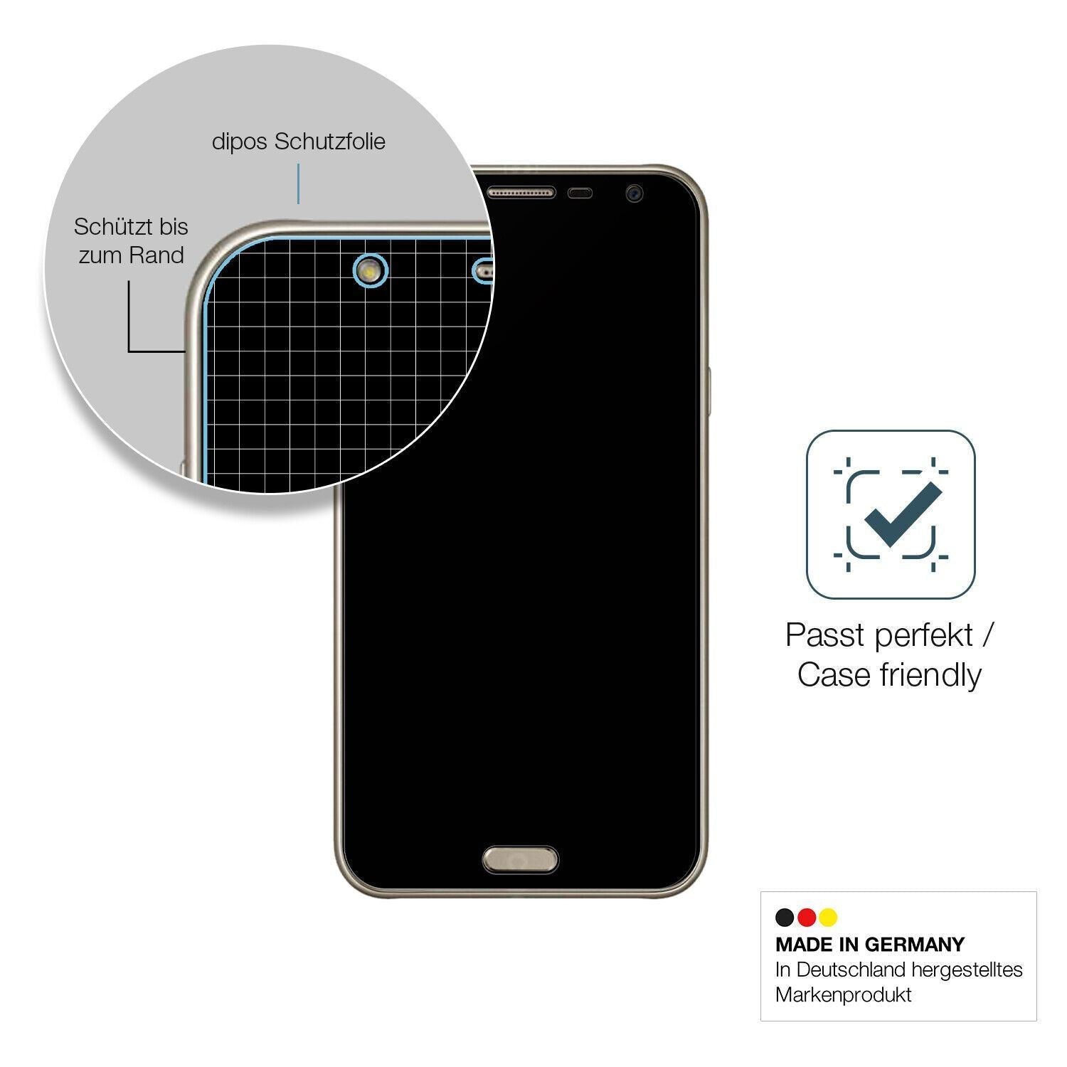 1x 9H Schutzfolie matt für Samsung Galaxy J7 Neo P (6)