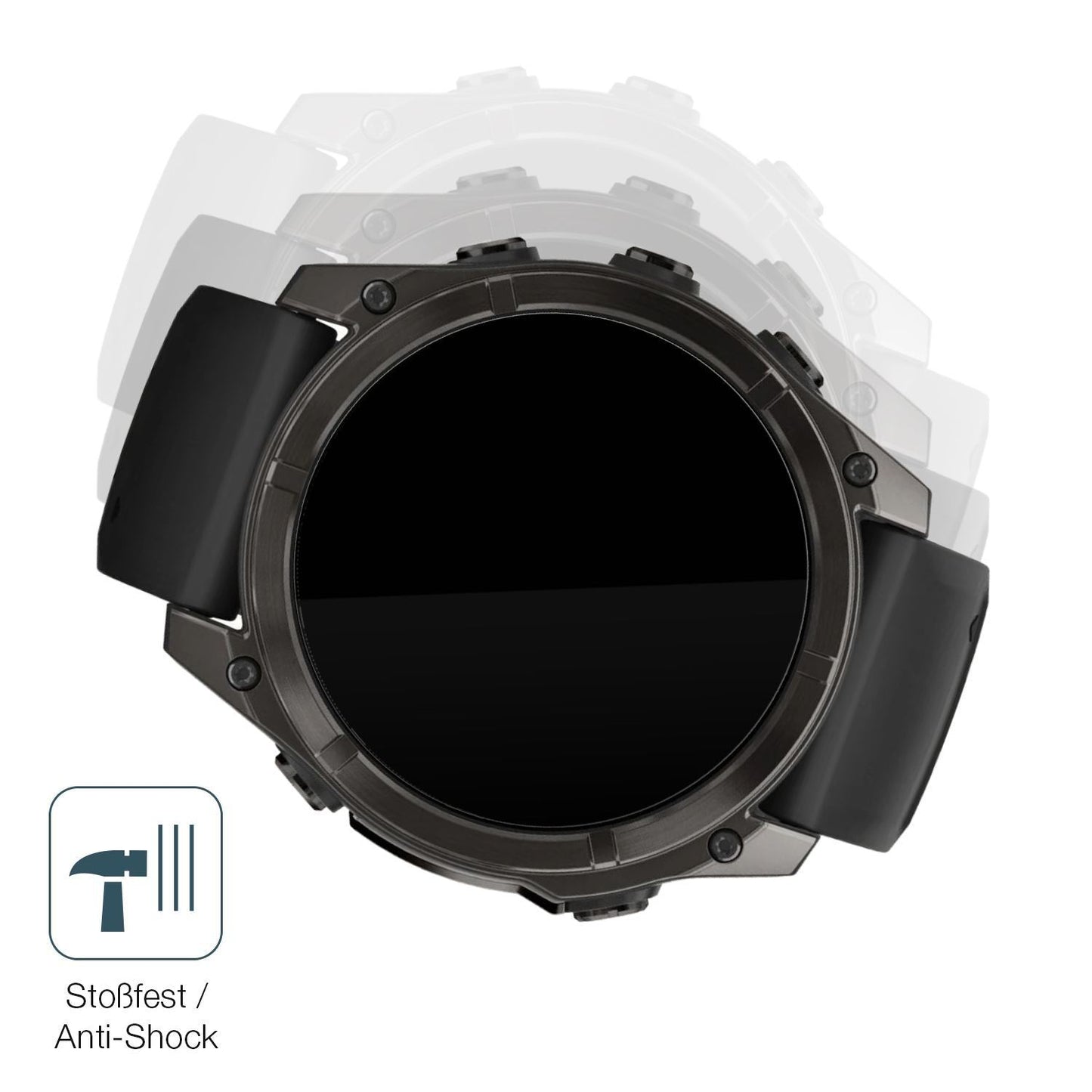 2x 9H Schutzfolie für Garmin Fenix 8 47mm Panzerfo (4)