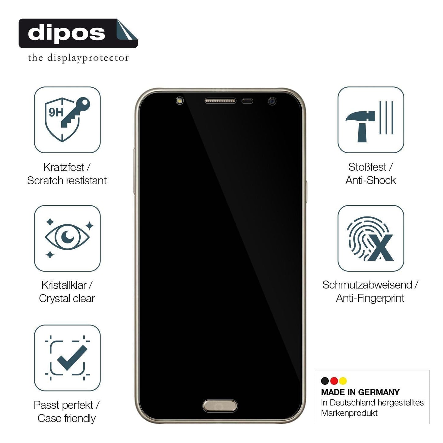 2x 9H Schutzfolie für Samsung Galaxy J7 Neo Panzer (7)